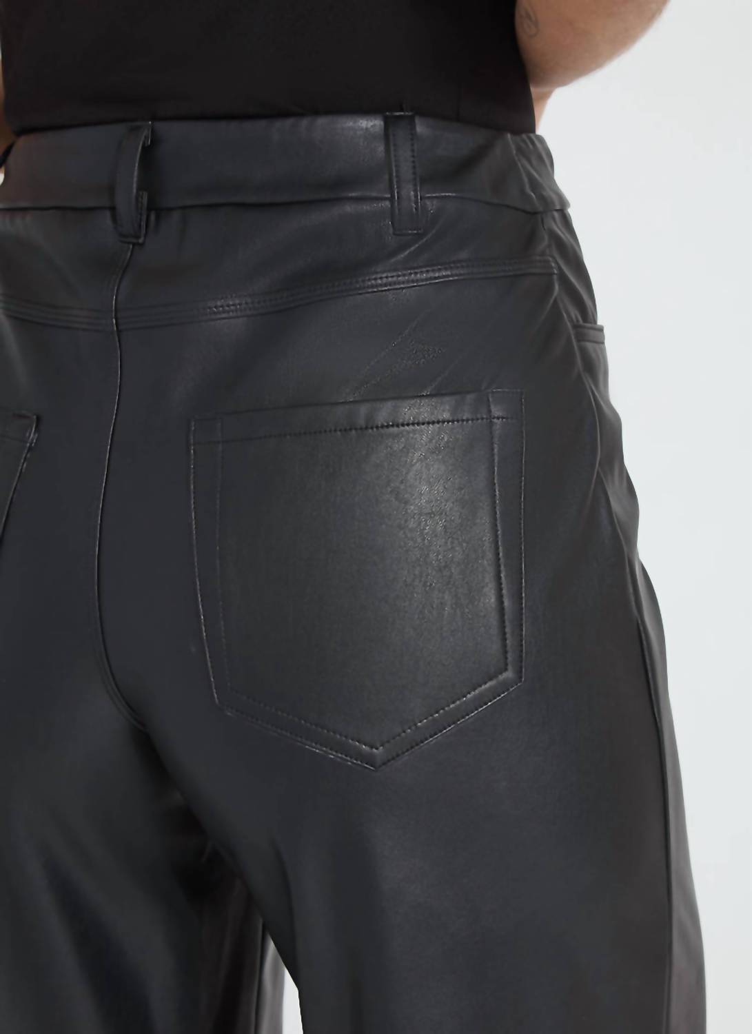 Lysse - Wren High Waist Wide Leg Vegan Leather Pant