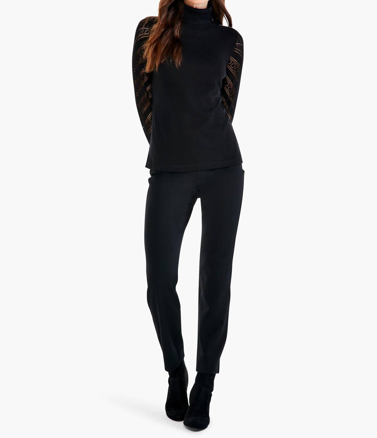 Nic + Zoe - Pointelle Turtleneck Sweater
