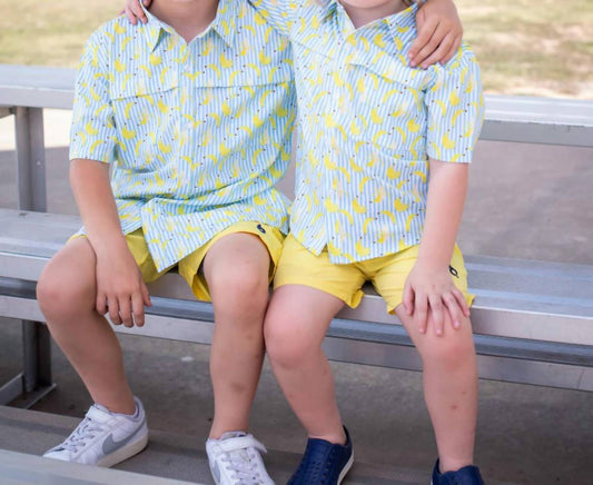 Blue Quail Clothing Co. - Boy's Short Sleeve Shirt Bananas