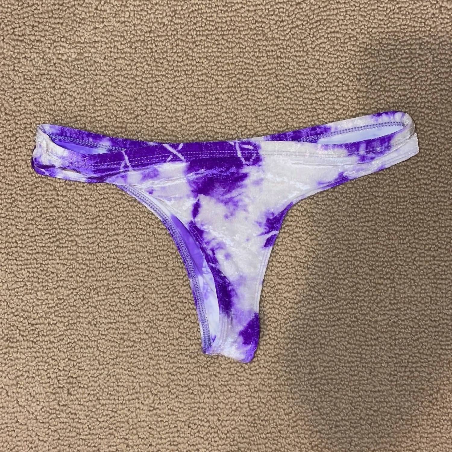 Frankies Bikinis Oliver Bottom in violet tie dye - women's swimwear - view 4
