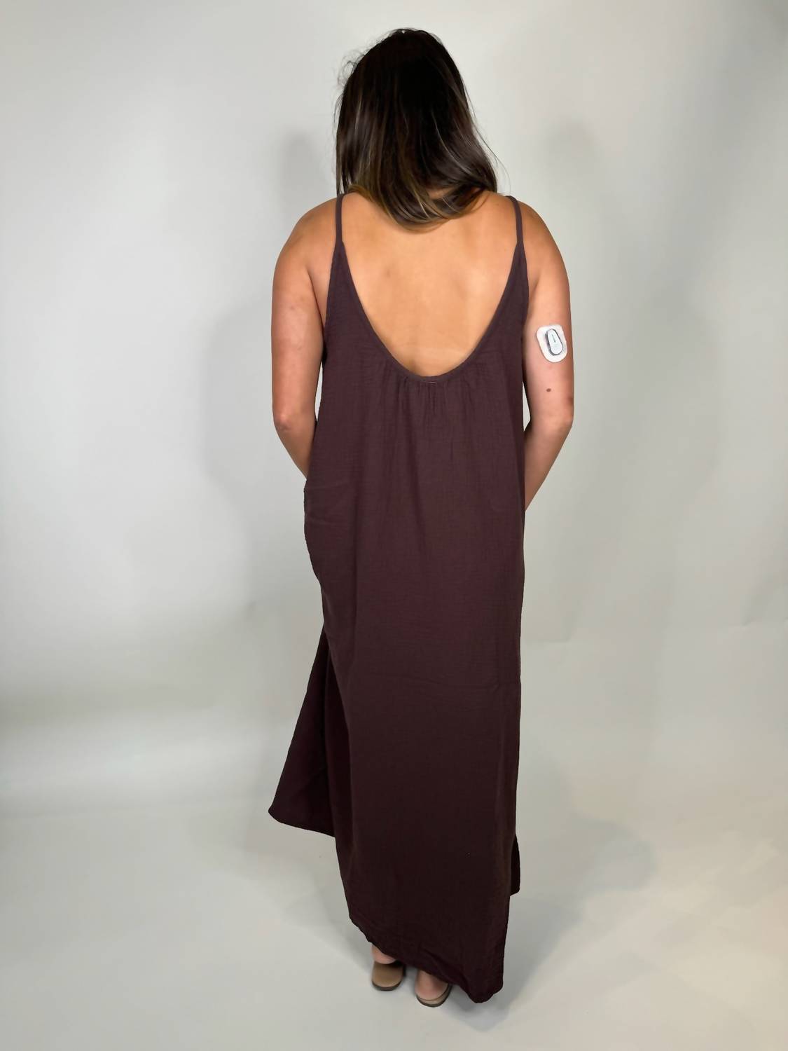 Bobi - Cami Low Back Maxi Dress