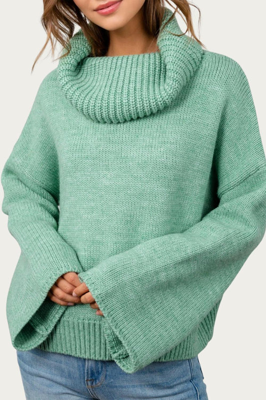 FRESH SAGE OVERSIZED SWEATER