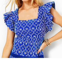 Lilly Pulitzer - Morrie Ruffle Sleeve Eyelet Dress