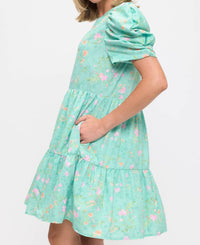 Beeson River - Floral Baby Doll Mini Dress