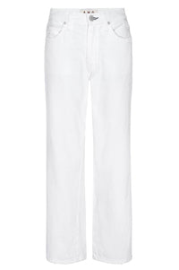 AMO Billie Cropped Jeans in alabaster - women's jeans