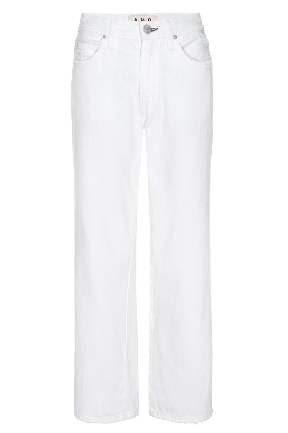 AMO Billie Cropped Jeans in alabaster - women's jeans