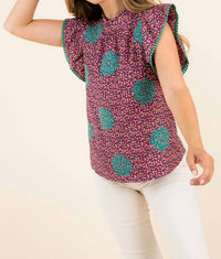 Thml - Twists & Turns Flutter Sleeve Top
