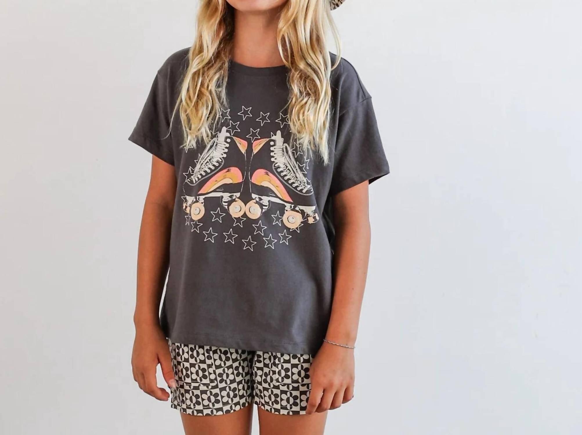 Tiny Whales - Girl's Let The Good Times Roll Short Sleeve Tee