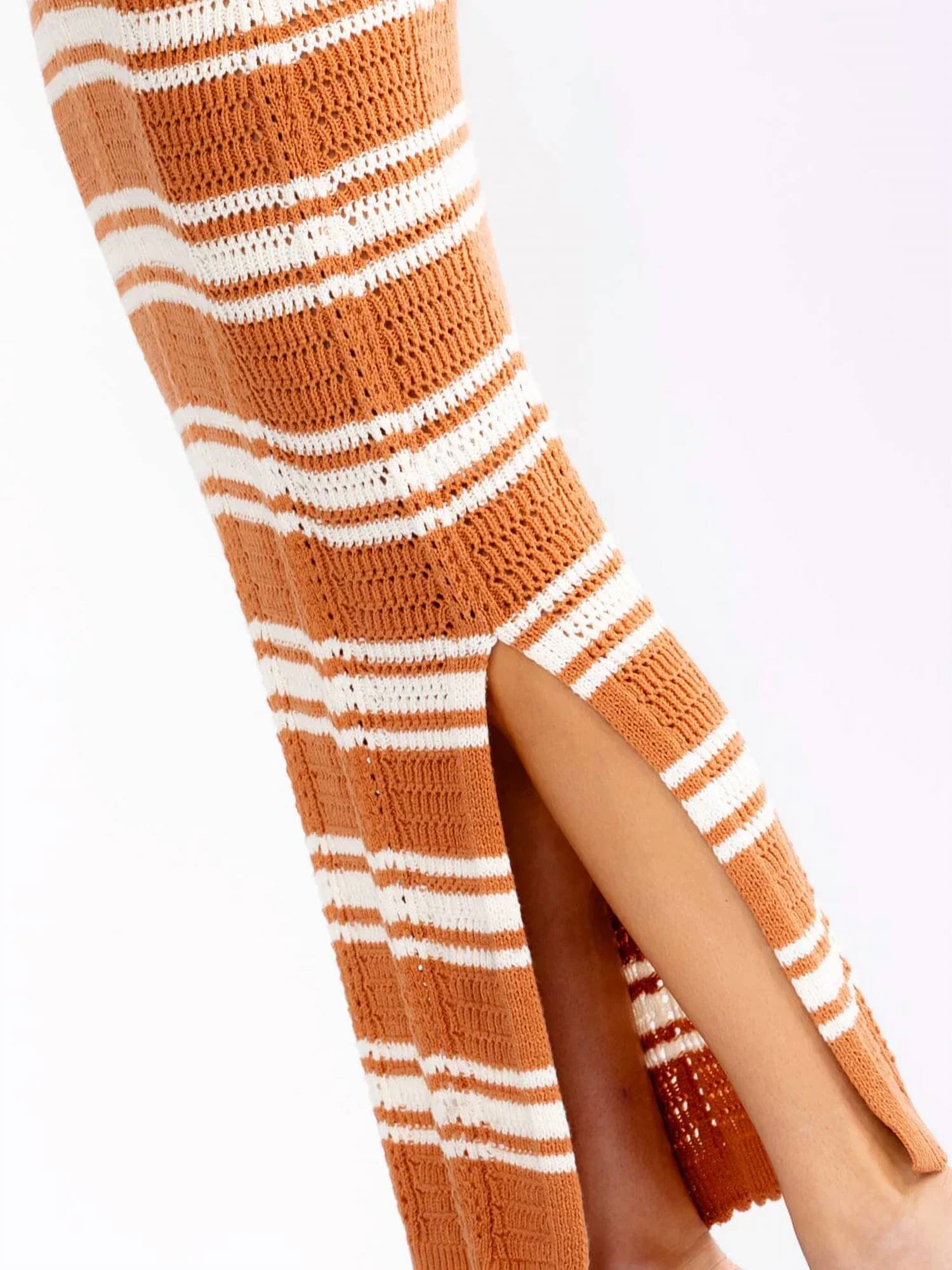 Little Secret Of Mine - Sleeveless Colorblock Knit Bodycon Maxi Dress