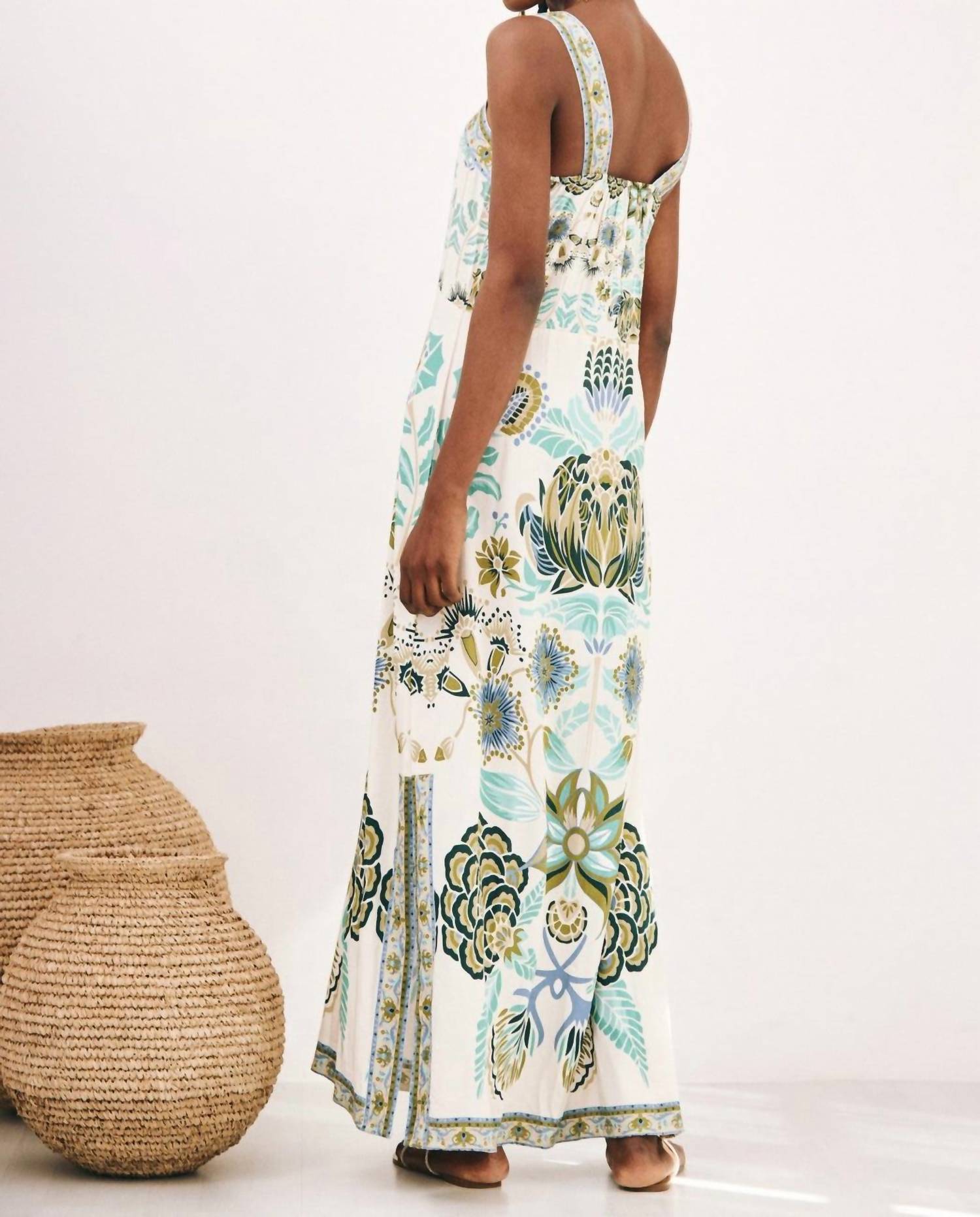 Nekane - Long Dress With Positional Printing