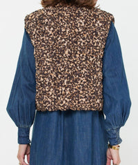Current Air - Quilted Leopard Vest