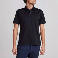 Emanuel Berg - Men's Short Sleeve Quarter Button Up Polo