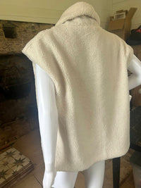Hem & Thread - Women's Shearling Fold Over Collar Vest