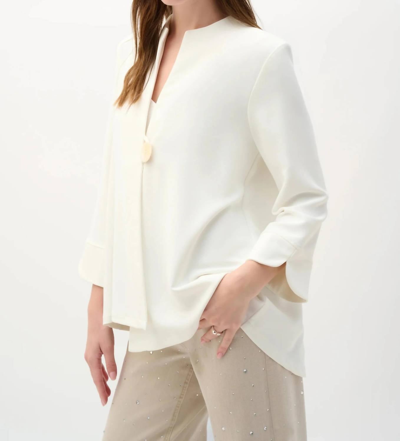 Joseph Ribkoff - Swing Jacket With Statement Button Style
