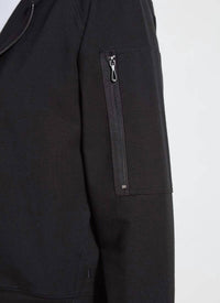 Lysse Cotton Zip Up Hoodie Sweatshirt in black - women's top - view 4
