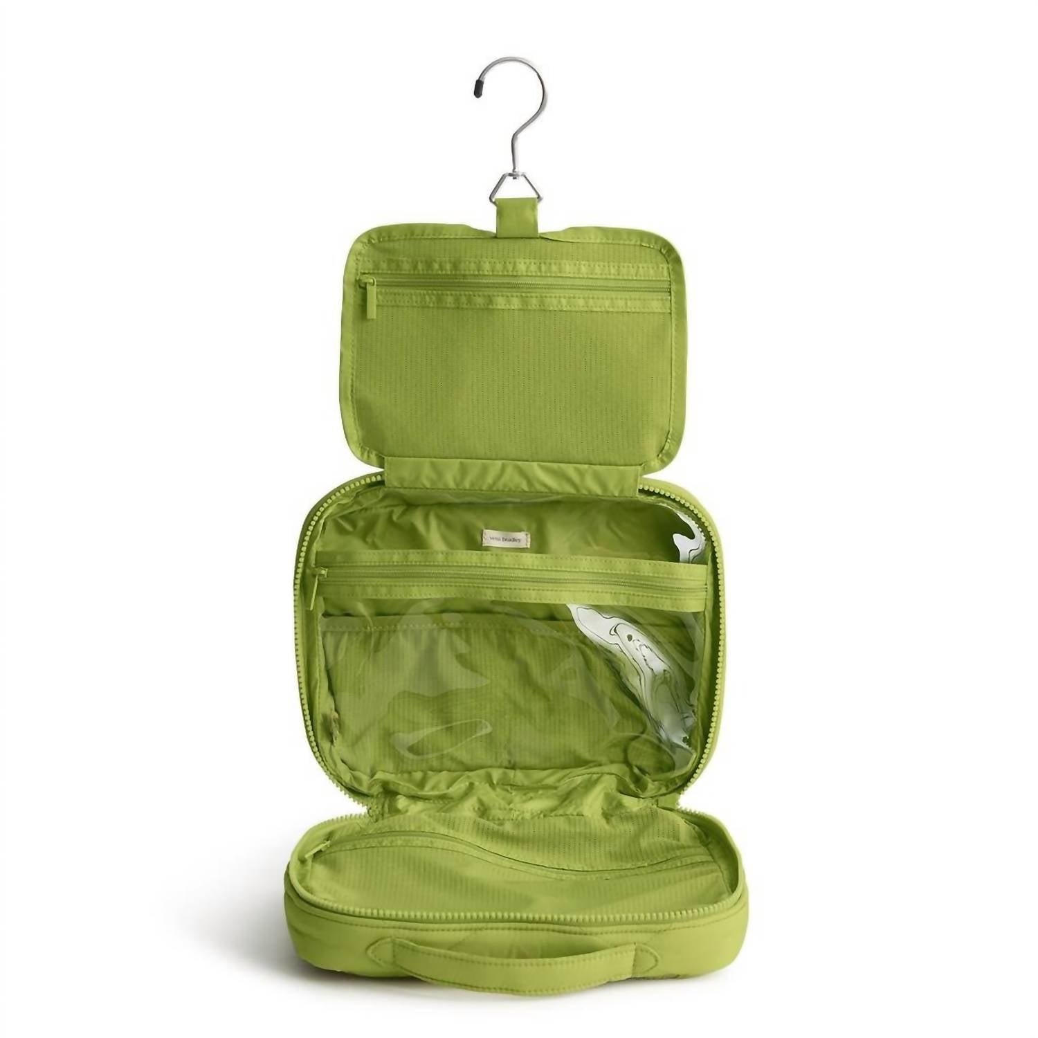 Vera Bradley Women's Hanging Travel Organizer Bag in spinach green - women's bag - detail view