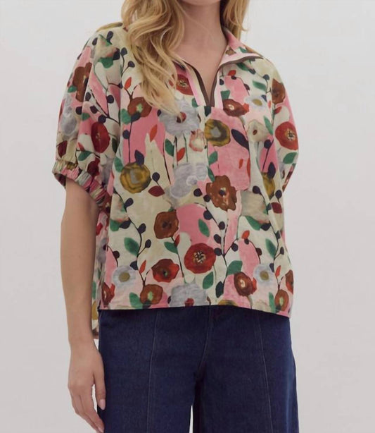 Entro - Brayden Floral Top