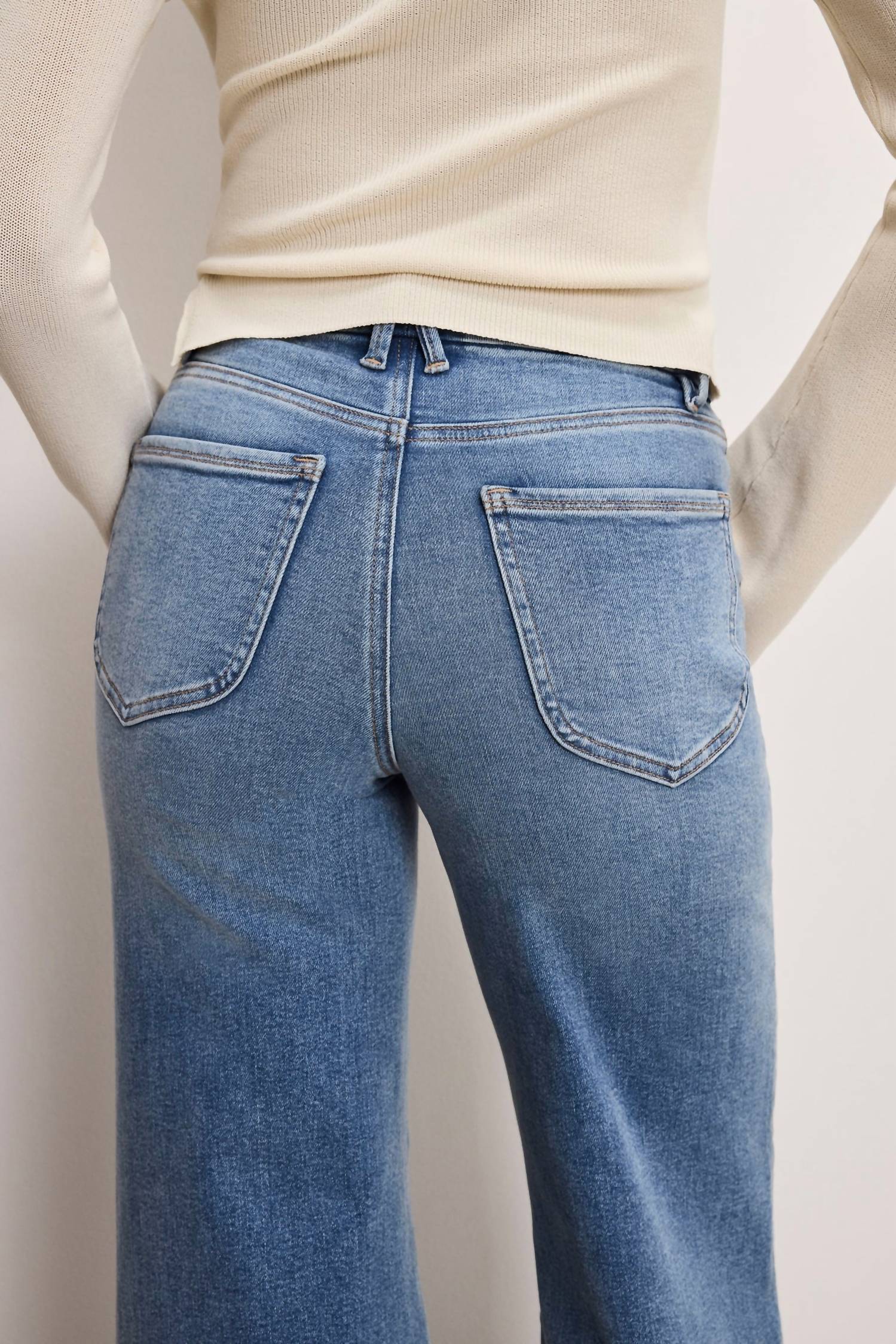 Good American - Good Waist Palazzo Compression Jeans