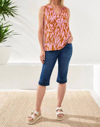 Tribal - Audrey Boundless Pull On Pedal Pusher Jeans