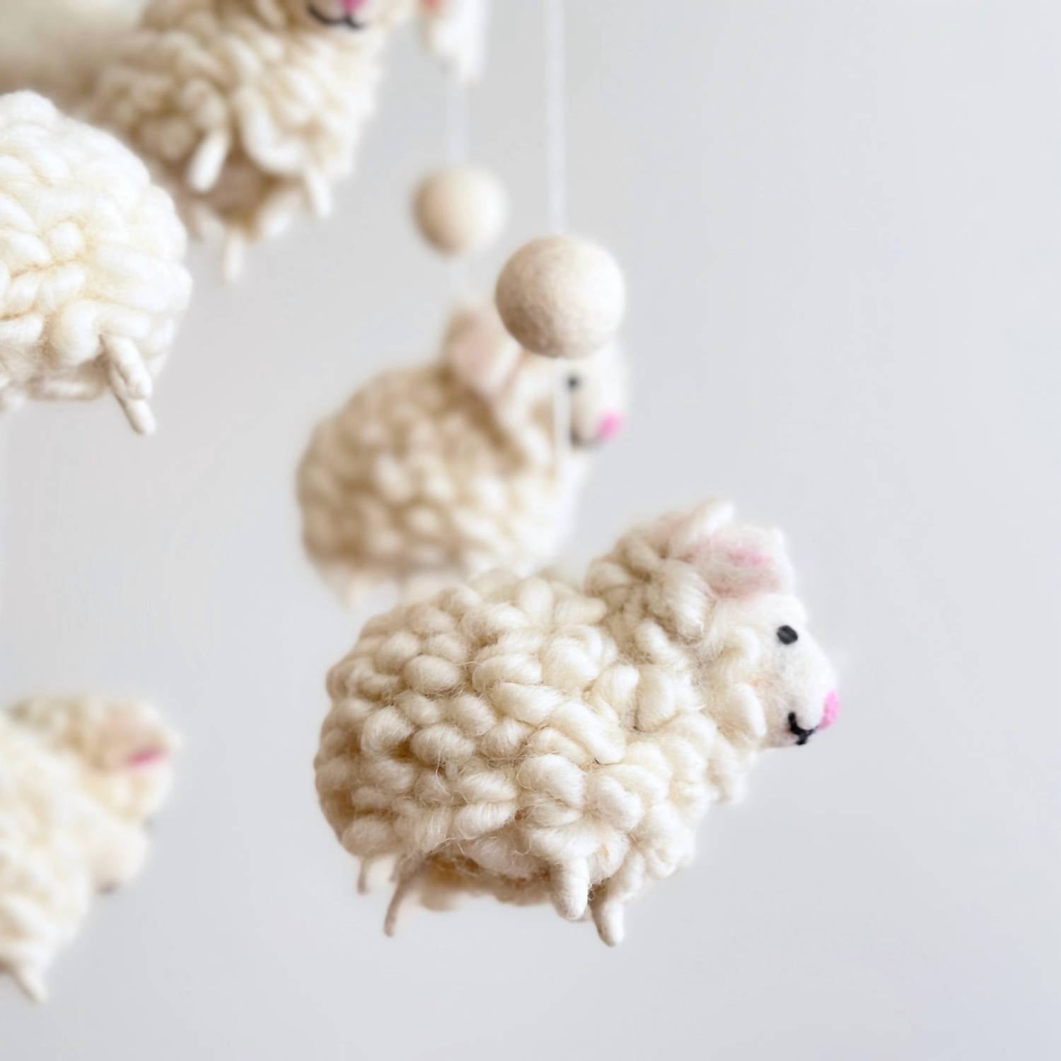 Ganapati Crafts - Kid's Fluffy Sheep Mobile