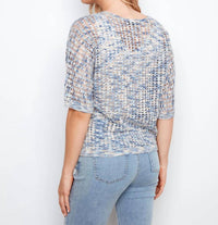 Charlie B - Fishnet Space Dye Dolman Sweater