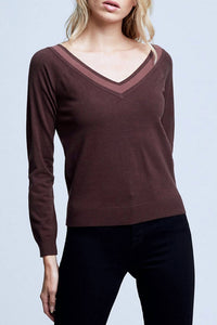 L'Agence - Antoinette V-neck Sweater