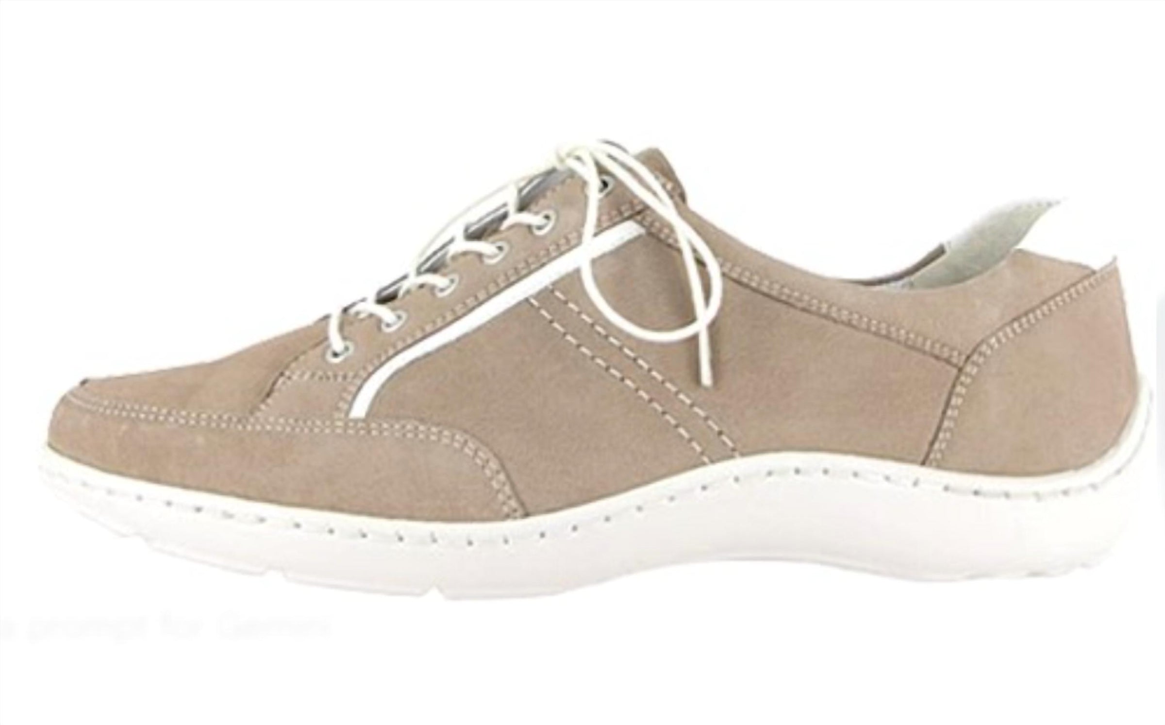 Waldlaufer Women's Jasmine Casual Walking Shoe in combi tan - women's sneaker - detail view