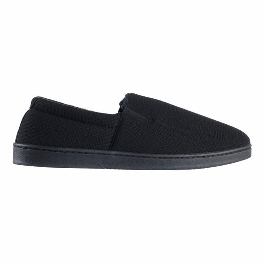 Isotoner - Men's Textured Knit Kai Closed Back Slippers