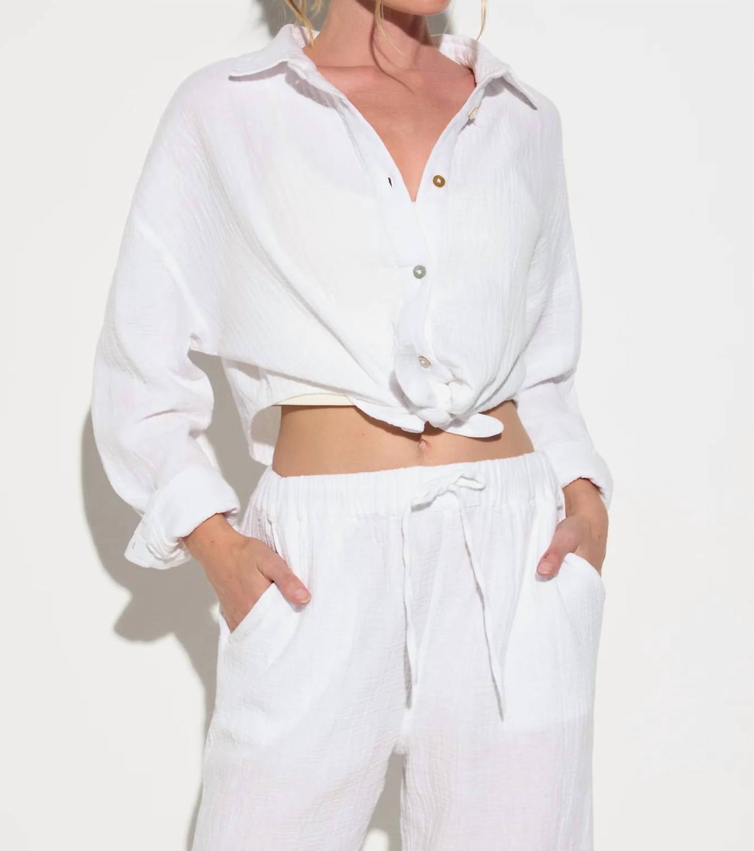 Spiritual Gangster - Willow Gauze Button Down Shirt
