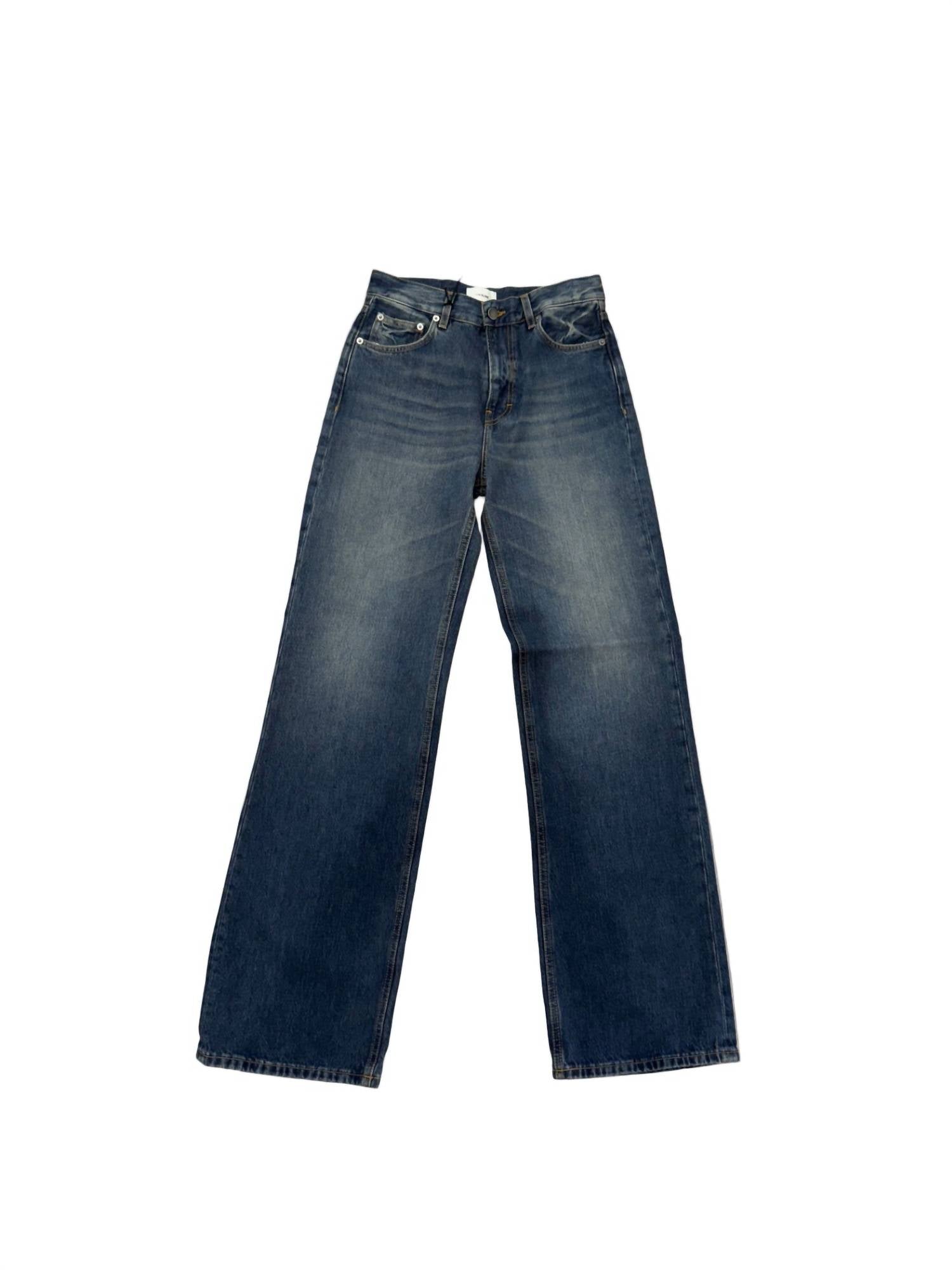 Haikure Korea Denim Jean in intense blue - women's jeans - alternate view