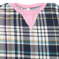 Honeyme - Women's Plaid Argyle Top