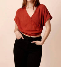 Elan - Brooks V-neck Top