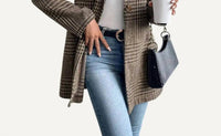 The Moment Collection - Working Out Plaid Coat