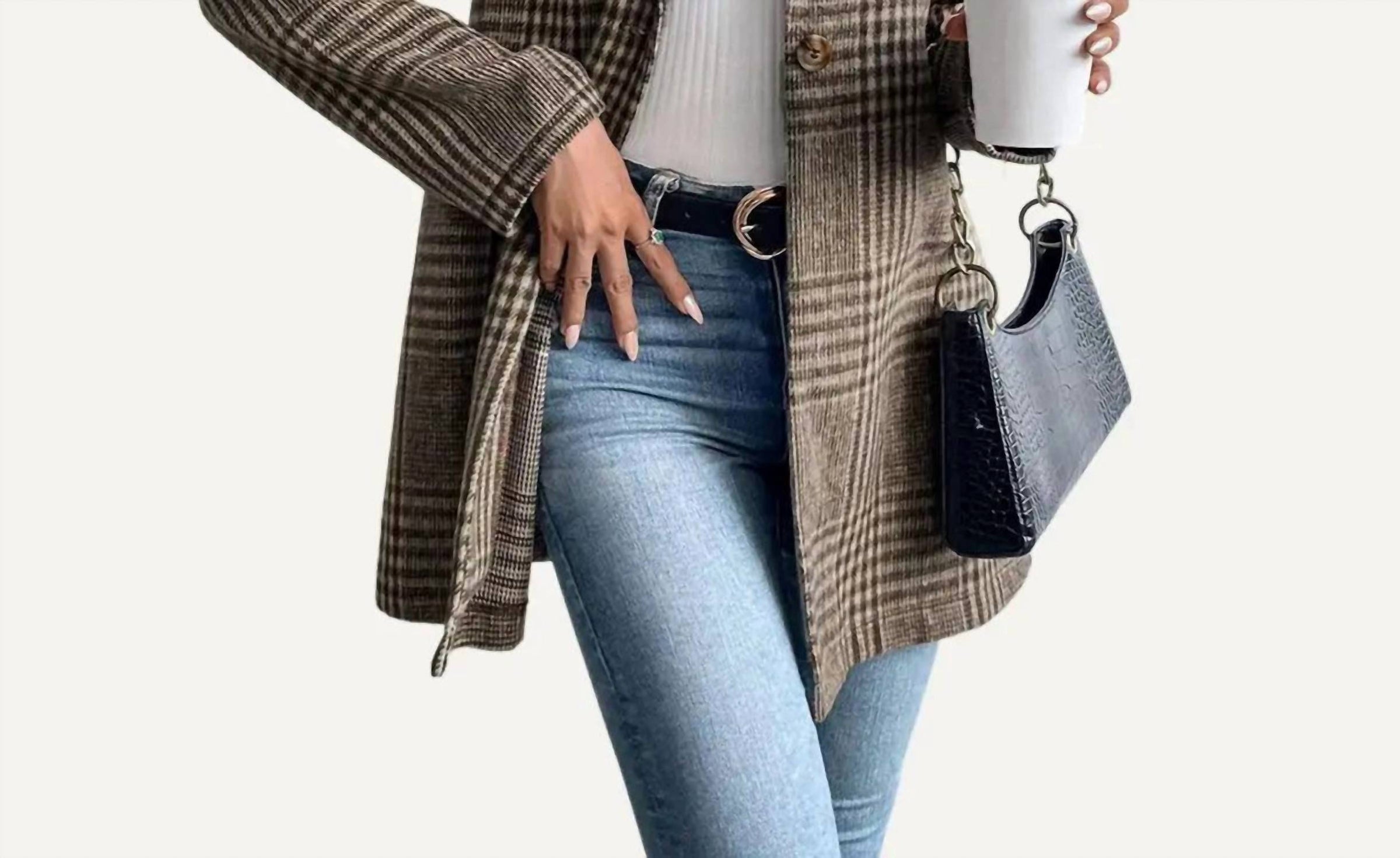 The Moment Collection - Working Out Plaid Coat