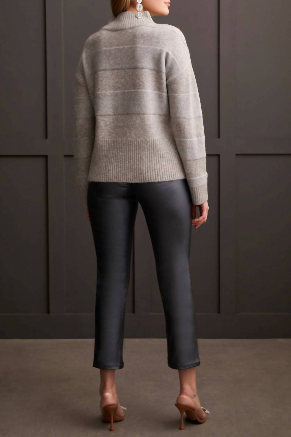 Tribal - Mock Neck Ribbed Sweater