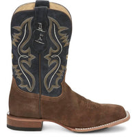 Justin Boots Men's Dillon Waxy Suede Square Toe Western Boots in tan - men's boots - detail view