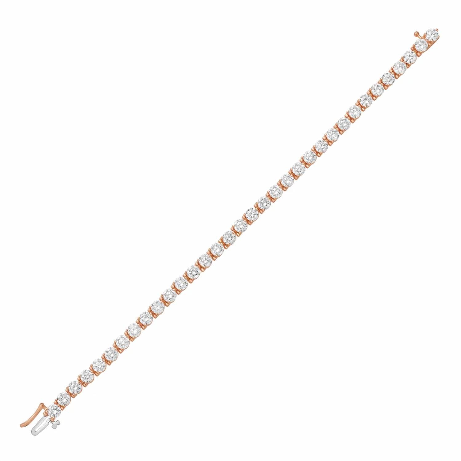 Diana M Jewels - Women's Round Lab-Grown Diamond Tennis Bracelet (5.00 Ct) - Statement