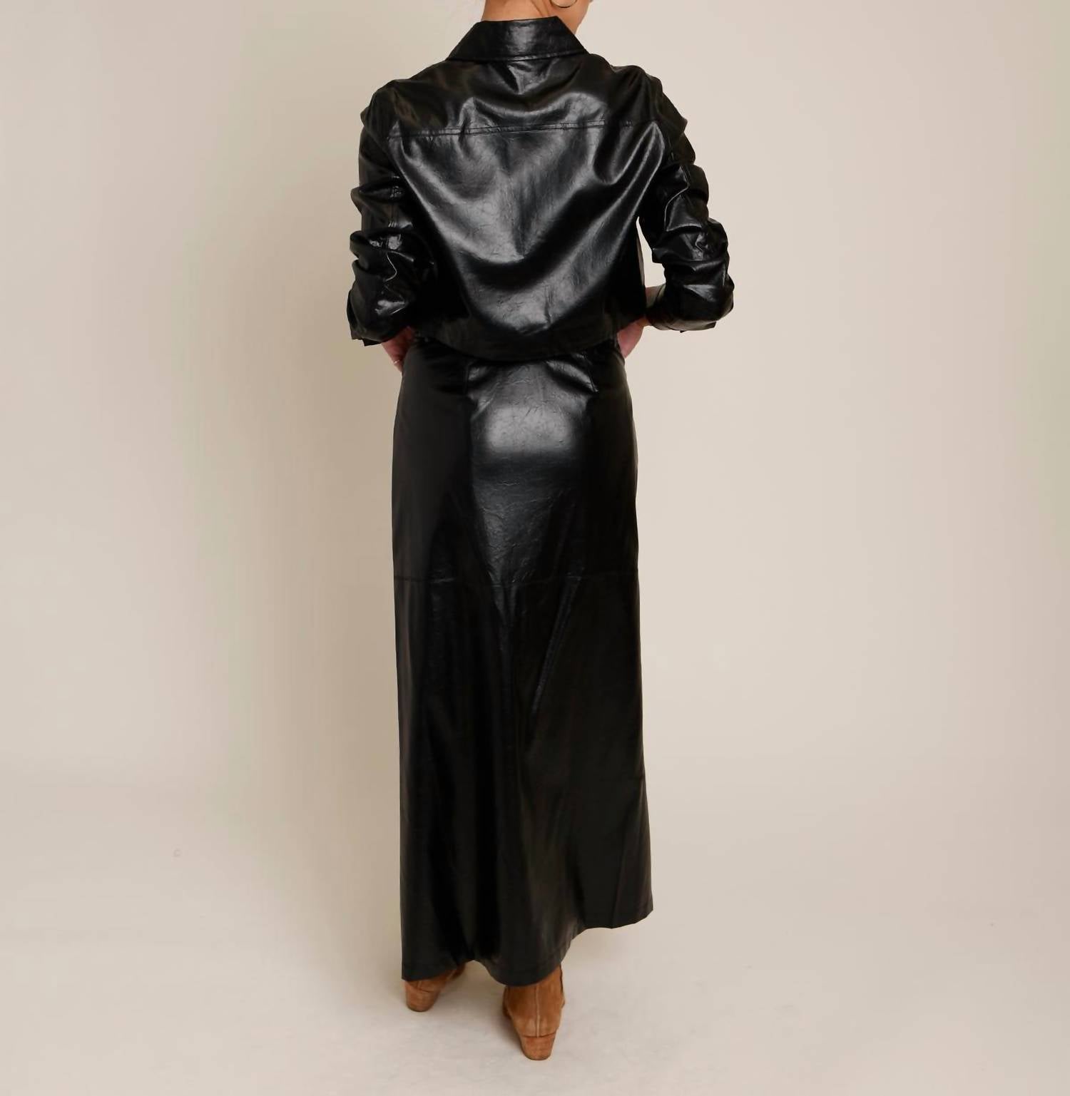 Lucy Paris - Alexis Leather Top