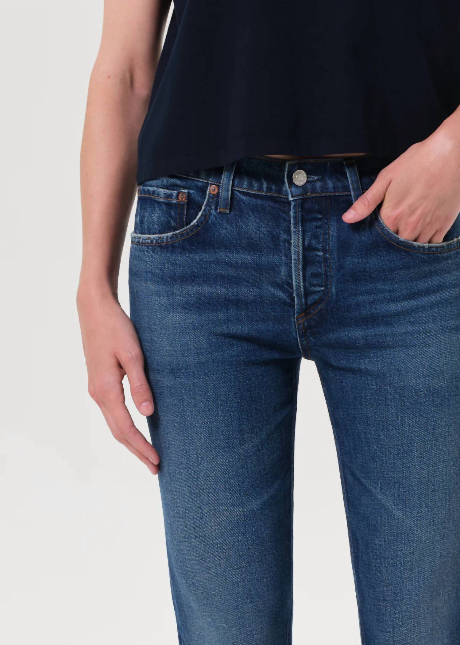 AGOLDE Cocktail Ankle Jean in outline 1 - women's jeans - view 5
