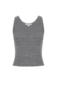 Amo - Crop Rib Tank Top