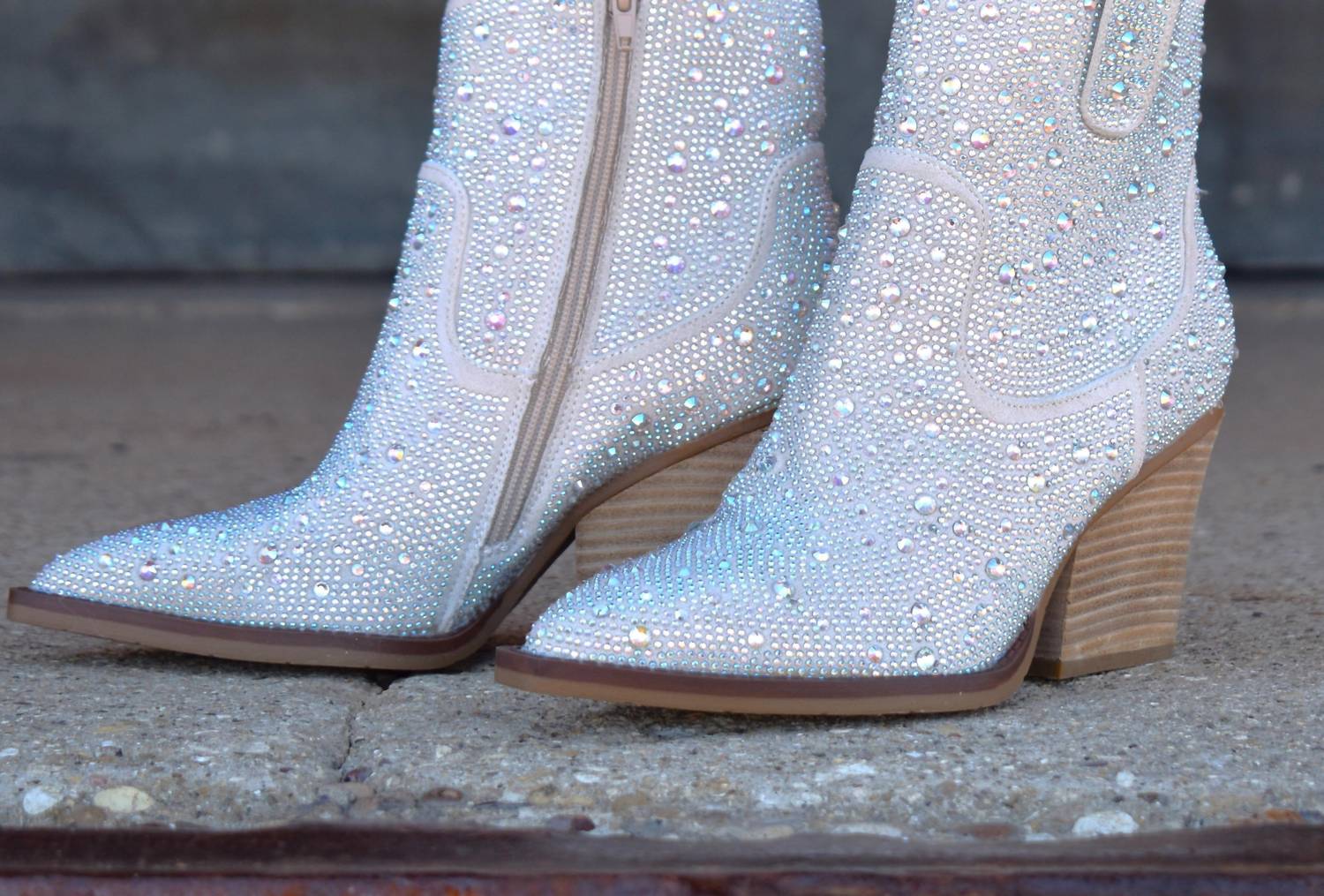 Very G - Kady Rhinestone Booties