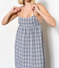 Pretty Garbage - Flora Plaid Maxi Dress