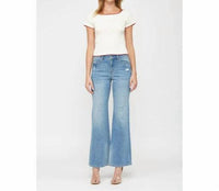 Mica Denim - Mid Rise Slight Flare Jeans