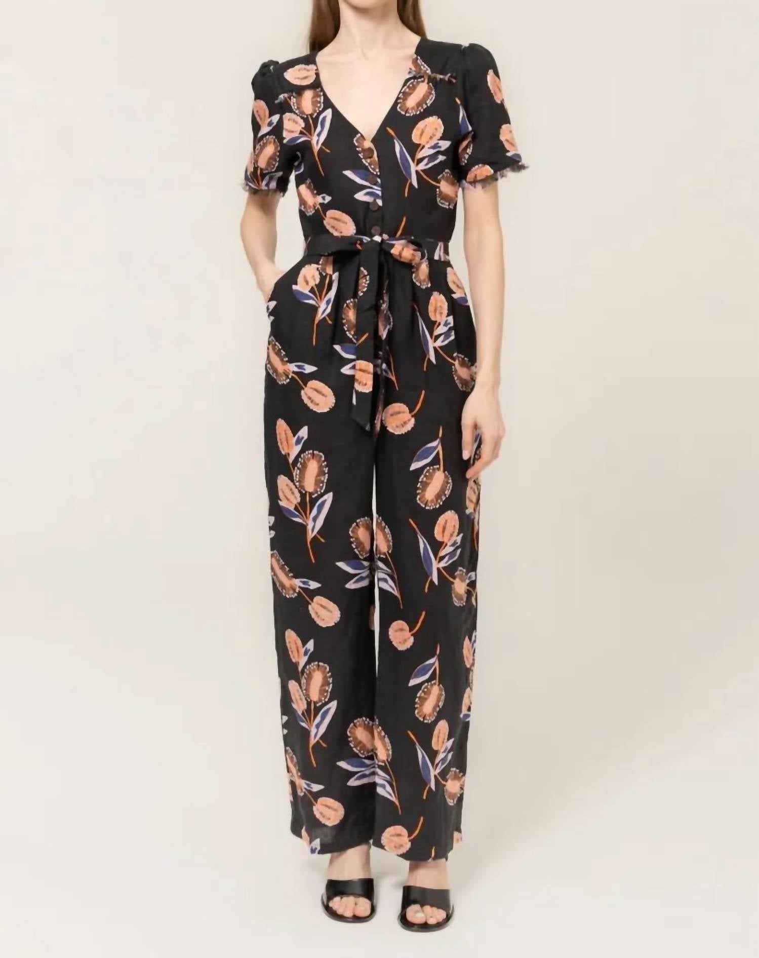 Bel Kazan - Azalea Linen Jumpsuit