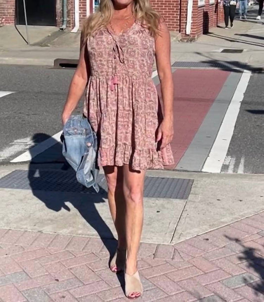 Paani - Print Tier Short Dress