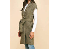 Pinch - Women's Belted Sweater Cardigan