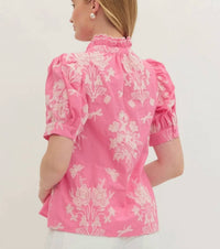 Entro - Short Puff Sleeve Top