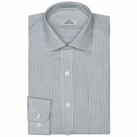 Cooper & Stewart - Men’s Franklin Satin Stripe Cotton Dress Shirt