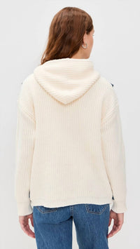 Blanknyc - Knit Denim Hooded Jacket