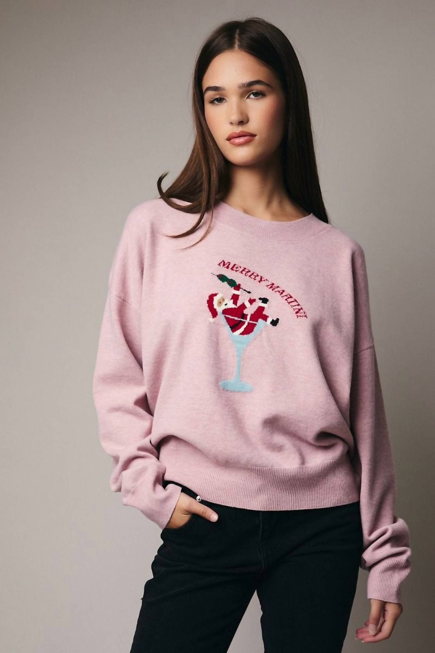Sunday Edition - Merry Martini Sweater Top